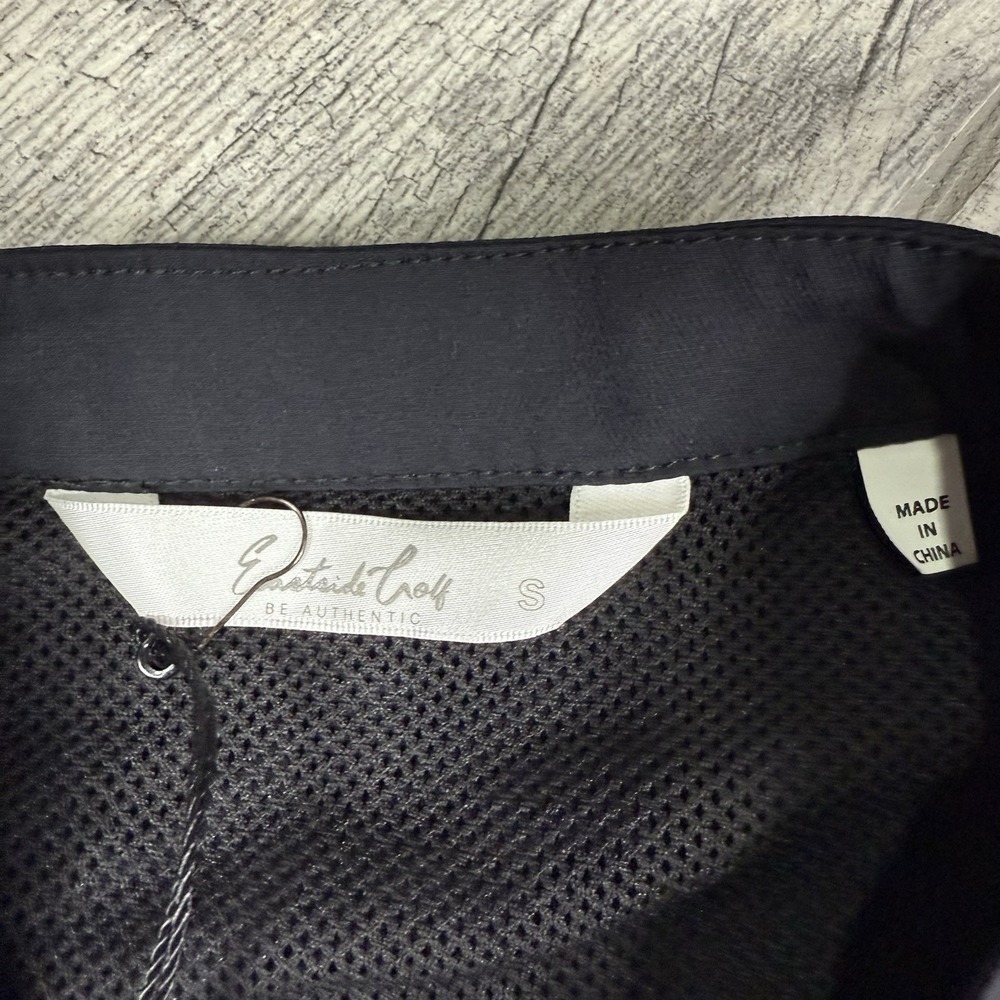Eastside Golf Jumpsuit Black Sleeveless Zip Up Romper Mandarin Collar Tech NWT S - Picture 5 of 12